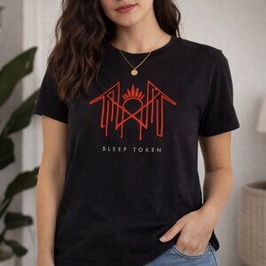 Sleep Token Band Tee Medium Black Tour Shirt 2024 Graphic Metal Unisex M